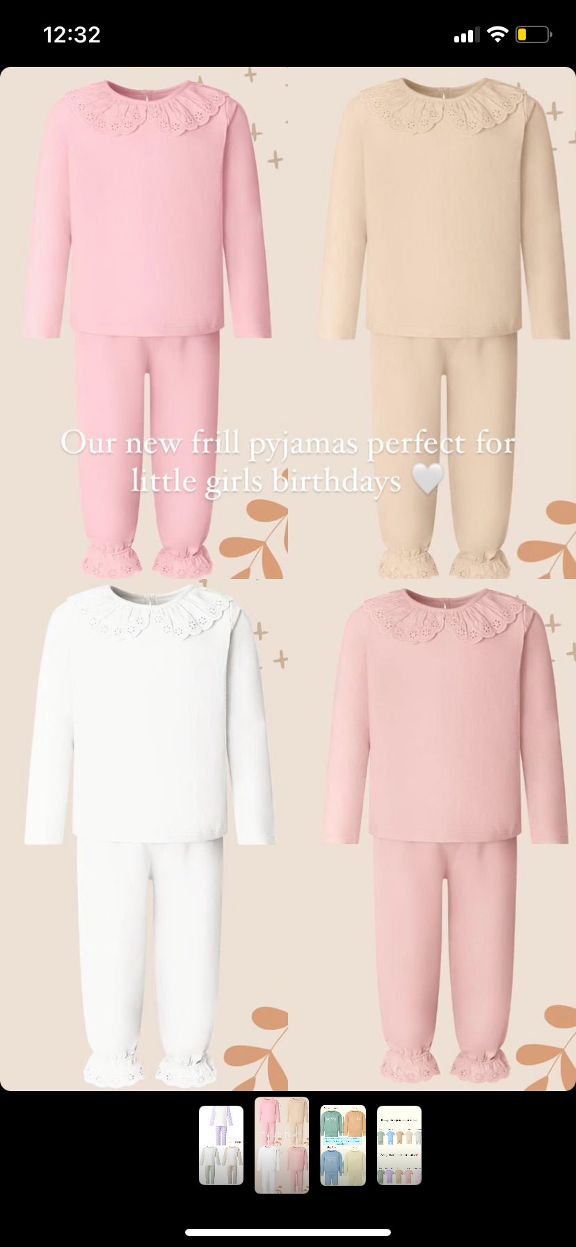 Custom Order for frill pyjamas