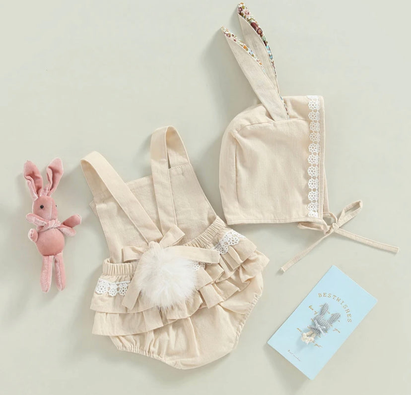 Easter Bunny Matching Dress and Romper