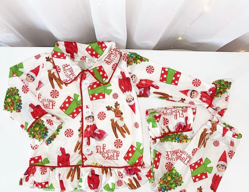 Elf on the shelf Christmas pyjamas