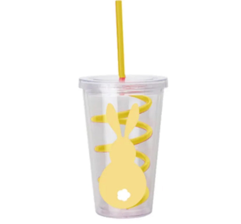 Personalised Easter Swirly Straw Cup