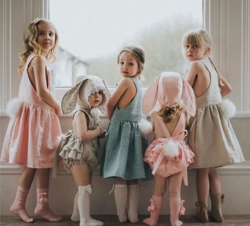 Easter Bunny Matching Dress and Romper