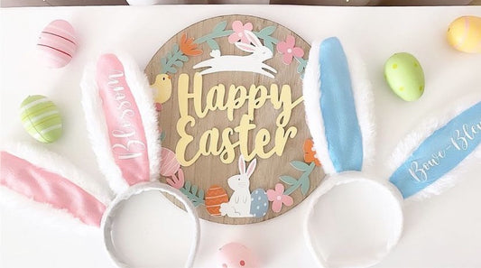 Personalised Easter bunny ears 🐰💙💕